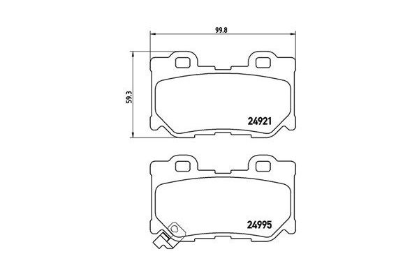 Fren Disk Balata Arka Nissan 370 Z (Z34)(04.2009->)  MAGNETI MARELLI 363700456095