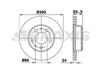 Fren Disk Ayna Ön Sağ ve Sol BRAXIS AE0728  51858362 1607872280