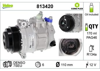 Klima Kompresörü  VALEO 813420  A0002309011 A0012301411 A0012308111 A0022305111 A0022306511 2305111 0002305111 2306511 0002306511 2308011 0002308011 2308111 0002308111 2308511 0002308511 2308811 0002308811 2309011 0002309011 12301411 0012301411 12301711 0012301711 12302811 0012302811 12308111 0012308111 22301911 0022301911 22303411 0022303411 22305011 0022305011 22305111 0022305111 22306511 0022306511 22306611 0022306611 22309011 A0002305111 A0002306511 A0002308011 A0002308111 A0002308511 A0002308811 A0012301711 A0012302811 A0022301911 A0022303411 A0022305011 A0022306611