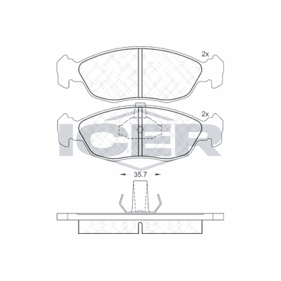 Fren Disk Balata Ön Citroen Xsara HB (07.1997->)  TWINS 16550