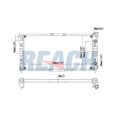 Su Radyatörü  Mazda 626 Kombi (GW)(01.1998->)  MGA 80126