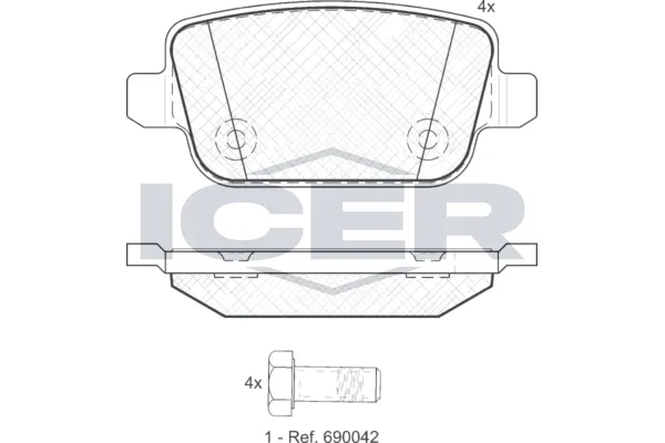 Fren Disk Balata Arka Ford Kuga (CBV)(2008->)  KALE BALATA 24537 157 24 MSH KD11