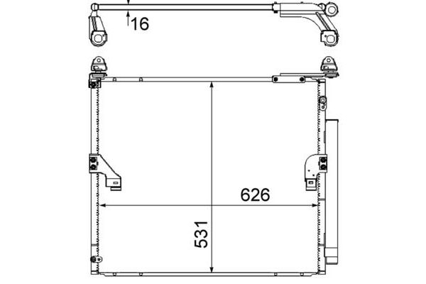 Klima Radyatörü  Toyota Land Cruiser (J15)(2009->)  MAHLE AC 863 000S