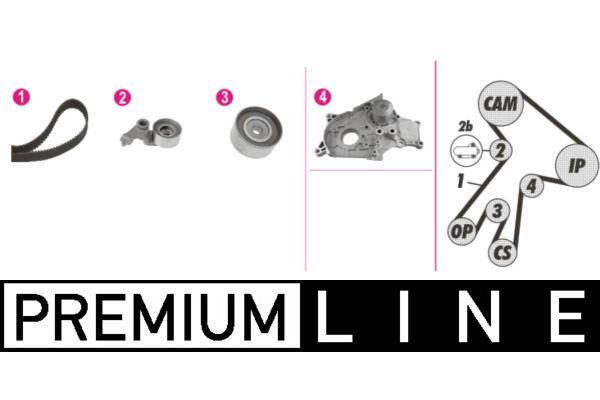 Devirdaim Su Pompası  Toyota Corolla Combi SW (E12)(2002->)  MAHLE CPK 112 000P