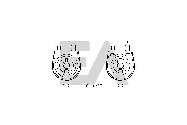 Motor Yağ Soğutucu  Hyundai Santa Fe (SM)(2001->)  MOBIS 2641027900