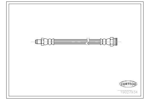 Fren Hortumu Arka Sağ veya Sol Fiat Ducato P.Van 15 (03.2002->)  CORTECO 19027934