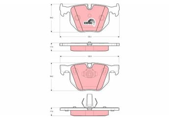 Fren Disk Balata Arka TRW GDB1499  GDB1499 34216753850 34 21 6 753 850 34216758870 34 21 6 758 870 34216761285 34 21 6 761 285 6753850 6 753 850 6758870 6 758 870 6761285 6 761 285