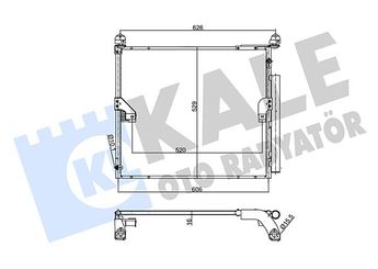 Klima Radyatörü  KALE 357360  8846060440 88460-60440