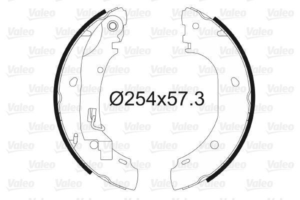 Fren Pabuçlu Balata Arka Peugeot Boxer (290/330) P.Van, Camlı (H2) Aks:2850mm (2002->2006)  VALEO 564025