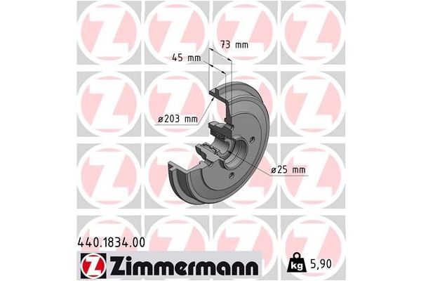 Kampana Arka Sağ veya Sol ZIMMERMANN 440.1834.00