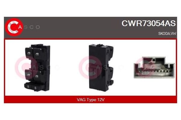 Cam Açma Düğmesi Ön Sol MCAR AN-420E