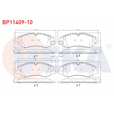Fren Disk Balata Ön Land Rover Range Rover (01.2013->)  VEKA BP11409-10