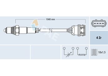 Oksijen (Lambda) Sensörü  FAE 77373  30814907 308 14 907