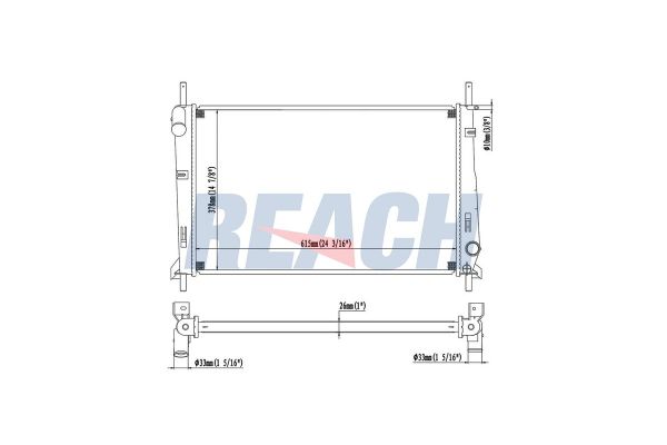 Su Radyatörü  Ford Mondeo 4/5 Kapı (GD)(1997->)  ORİS BFI026026