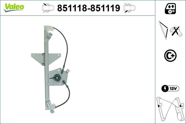 Cam Krikosu Arka Sol VALEO 851118