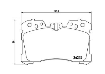 Fren Disk Balata Ön MAGNETI MARELLI 363700483075  44650W110 044650W110 44650W11000 044650W11000 44650W11079 044650W11079 44650W130 044650W130 446550260 0446550260 446550280 0446550280 446550290 0446550290 446530530 0446530530 446562010 0446562010