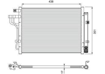 Klima Radyatörü  VALEO 814399  976061Y000 97606-1Y000 976061Y001 97606-1Y001