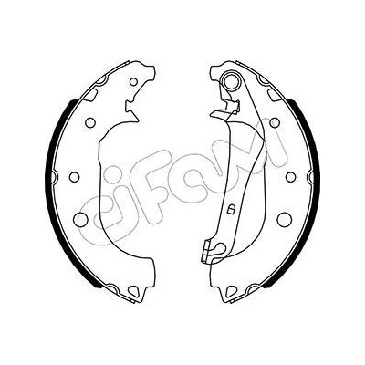 Fren Pabuçlu Balata Arka Ford EcoSport (CR6)(2017->)  CIFAM 153-531