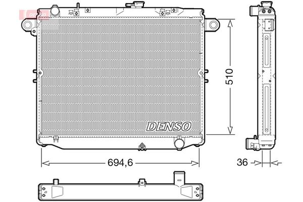 Su Radyatörü  DENSO DRM50139