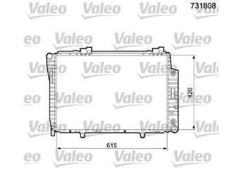 Su Radyatörü  VALEO 731808  2025003103 2025003203 A2025003203