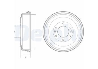 Kampana Arka Sağ veya Sol DELPHI BF555  584114H000