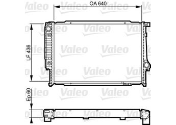 Su Radyatörü  VALEO 732596  21400C6011 21400-C6011 21400C8200 21400-C8200 21400G9550 21400-G9550 21400G9603 21400-G9603 21400G9604 21400-G9604