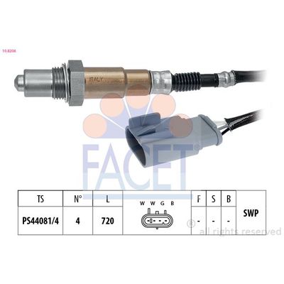 Oksijen (Lambda) Sensörü  Alfa Romeo MiTo (145)(2008->)  FACET 10.8208