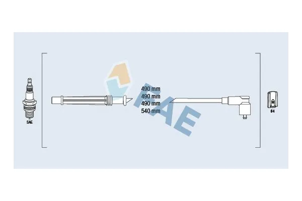 Buji Kablosu  Dacia Logan MCV II (2013->)  DODUCO 7690