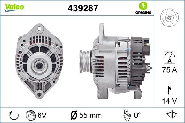 Alternatör  Renault Laguna (B56)(04.1998->)  VALEO 439287
