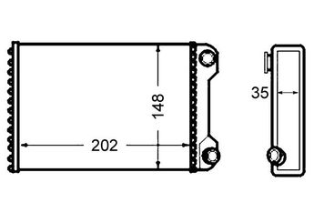 Kalorifer Radyatörü  MAHLE AH 59 000S  46770806