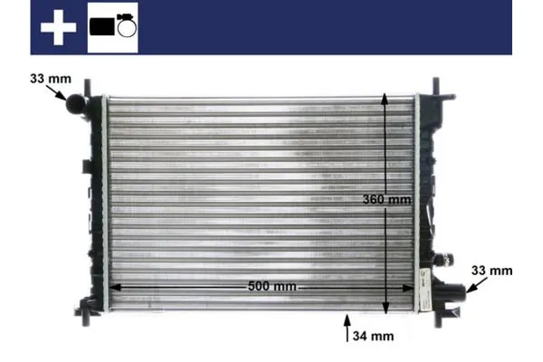 Su Radyatörü  MAHLE CR 381 000S