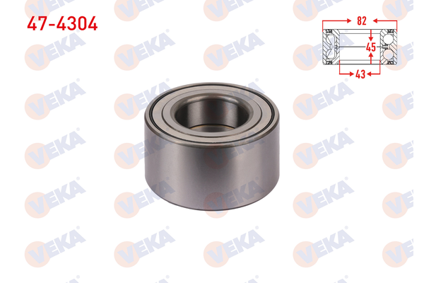 Teker Rulmanı Ön Sağ veya Sol Toyota Land Cruiser (J15)(2018->)  VEKA 47-4304