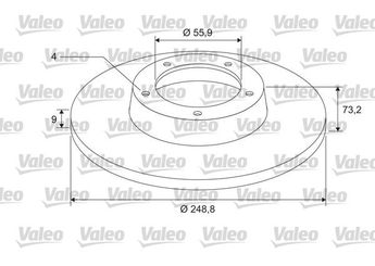 Fren Disk Ayna Arka Sağ ve Sol VALEO 675412  424965 424966 4249-65 4249-66