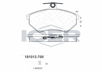 Fren Disk Balata Ön KALE BALATA 20168 162 14 ANS KD13  8660004677 8671016619 357698151H 86 60 004 677 86 71 016 619 357 698 151 H JZW698151F JZW 698 151 F
