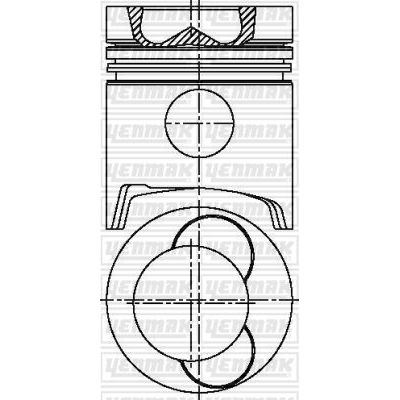 Piston (130.00MM-STD)  YENMAK 31-03663-000