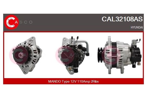 Alternatör  Hyundai H-1 (->2008)  KRAFTVOLL 11020110