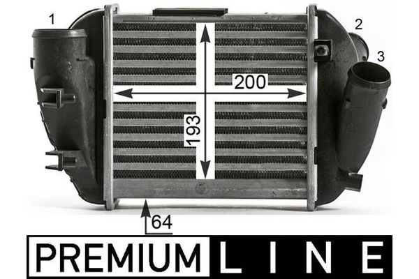 Turbo Radyatörü  Audi A4 Sedan (8E)(04.2003->)  MAHLE CI 430 000P