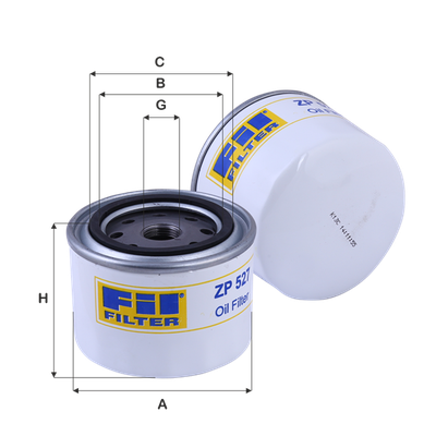 Yağ Filtresi Dış Lancia Delta (1980->)  FIL FILTRE ZP 527