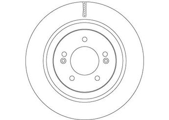Fren Disk Ayna Arka Sağ ve Sol TRW DF6959  58411D4750 58411-D4750