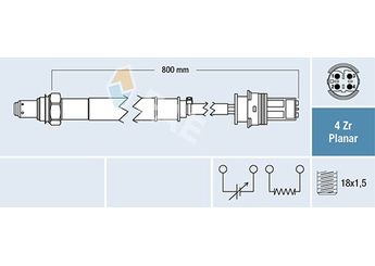Oksijen (Lambda) Sensörü  FAE 77691  11787573320 11 78 7 573 320 757332002 7 573 320 02