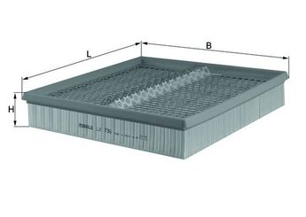 Hava Filtresi  MAHLE LX 736  A6030940404 6030940404 A603 094 04 04