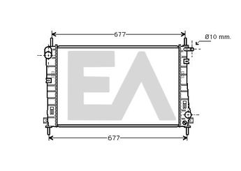 Su Radyatörü  EUROCRAFT EU F24268-001  ME1S7H8005AD 1114765 1115771 1142810 1671773 1S7H8005CA 1S7H8005CB 1S7H8005CC 1053075 0105.3075 69250 8MK376755301 8MK 376 755-301 8MK376764121 8MK 376 764-121