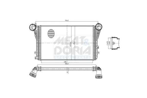 Turbo Radyatörü  BEHR 8ML 376 746-061