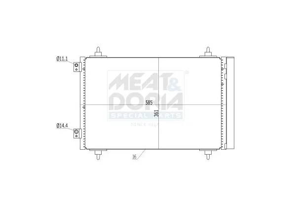 Klima Radyatörü  Lancia Phedra (180)(2002->)  VEKA 43-1827