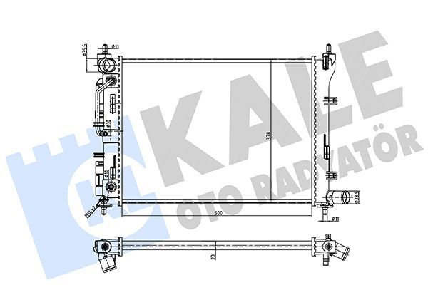 Su Radyatörü  Ford Ranger (ET)(08.2006->)  KALE 361480