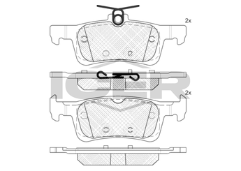 Fren Disk Balata Arka EUROREPAR 1647894280  1647894280 1610814180 16 108 141 80 1619791380 16 197 913 80 1619791480 16 197 914 80 1647875680 16 478 756 80