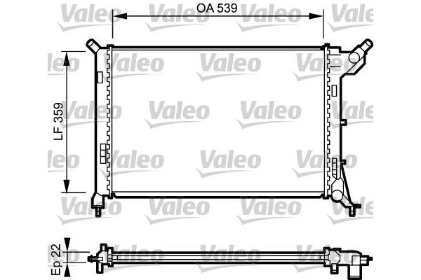 Su Radyatörü  MINI Cabrio (R52)(2004->)  VALEO 734326