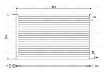 Klima Radyatörü  VALEO 814042  39025498 13241737 39001265 13330217 39025499 1850134 1850377 1850752 95530543 13 33 0217