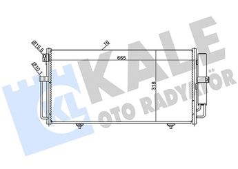 Klima Radyatörü  KALE 389600  73210FE010 73210-FE010