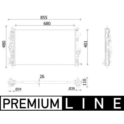 Su Radyatörü  Hyundai i30 Coupe (GD)(12.2012->)  MAHLE CR 928 000P